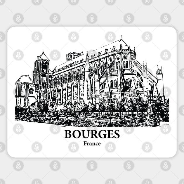 Bourges - France Sticker by Lakeric